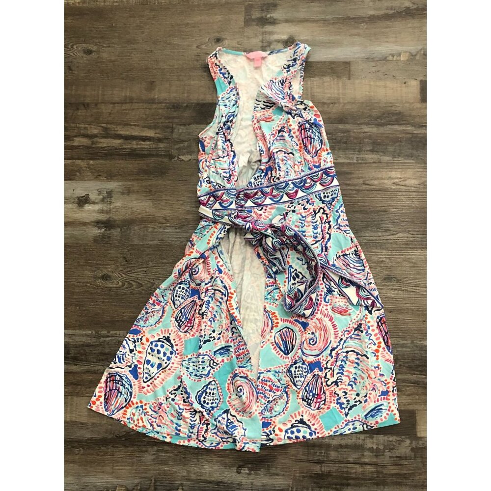 Lilly Pulitzer Bellina Wrap "Shell Me About It" Multicolor Print XXS